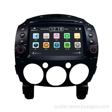 Car Multimedia Players for Mazda 2 2007 with CD/MP3/DVD/USB and 8-inch TFT Monitor